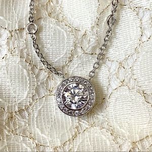 Silver Crystal Necklace